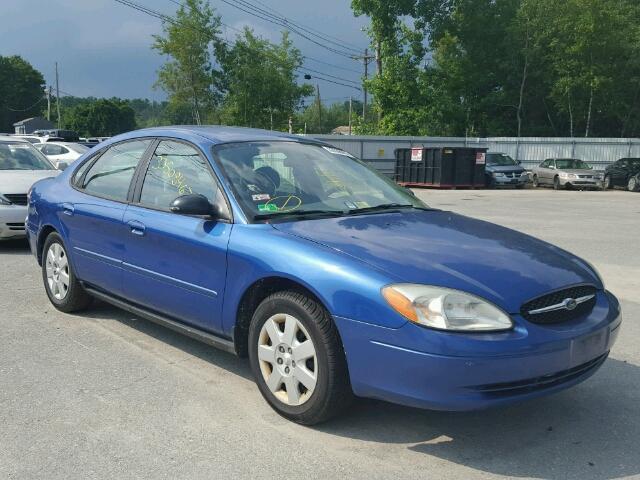 1FAFP52U63G243512 - 2003 FORD TAURUS LX BLUE photo 1