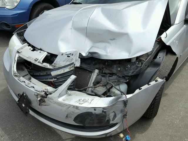 1G8AG52F35Z127627 - 2005 SATURN ION LEVEL SILVER photo 9
