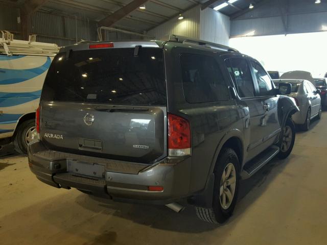 5N1BA0ND6CN610036 - 2012 NISSAN ARMADA SV GRAY photo 4