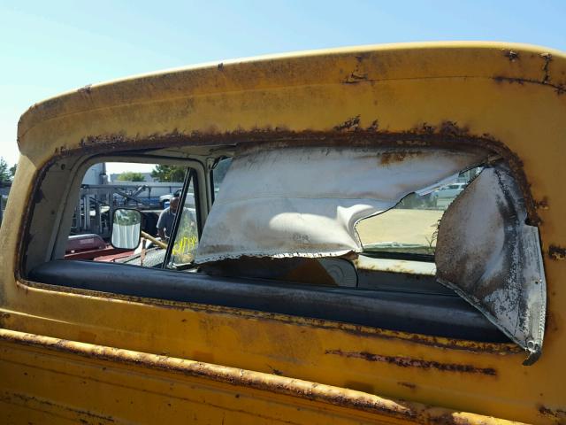 F26CR566014 - 1964 FORD PU YELLOW photo 9