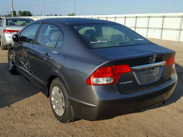 2HGFA1F35AH512916 - 2010 HONDA CIVIC VP CHARCOAL photo 3