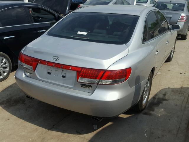 KMHFC46F96A073161 - 2006 HYUNDAI AZERA SE SILVER photo 4