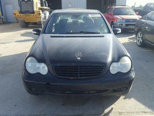 WDBRF61J33F437619 - 2003 MERCEDES-BENZ C 240 BLACK photo 9