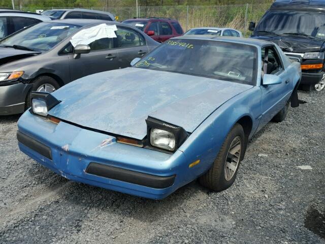 1G2FS21S7KL243813 - 1989 PONTIAC FIREBIRD BLUE photo 2