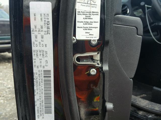 1C4NJDBBXGD521724 - 2016 JEEP COMPASS SP BLACK photo 10