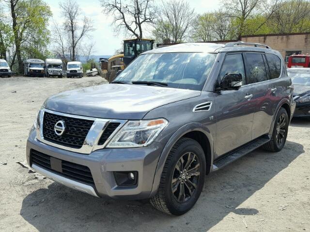 JN8AY2NF3J9331307 - 2018 NISSAN ARMADA PLA GRAY photo 2