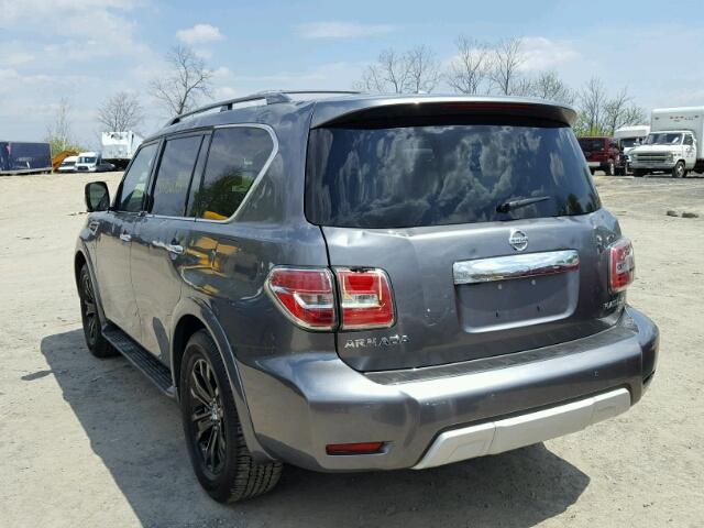 JN8AY2NF3J9331307 - 2018 NISSAN ARMADA PLA GRAY photo 3