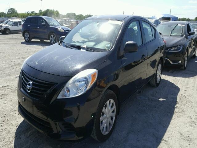 3N1CN7AP6CL846307 - 2012 NISSAN VERSA S BLACK photo 2