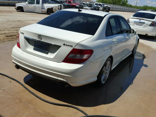 WDDGF8BB9BR181775 - 2011 MERCEDES-BENZ C 300 4MAT WHITE photo 4