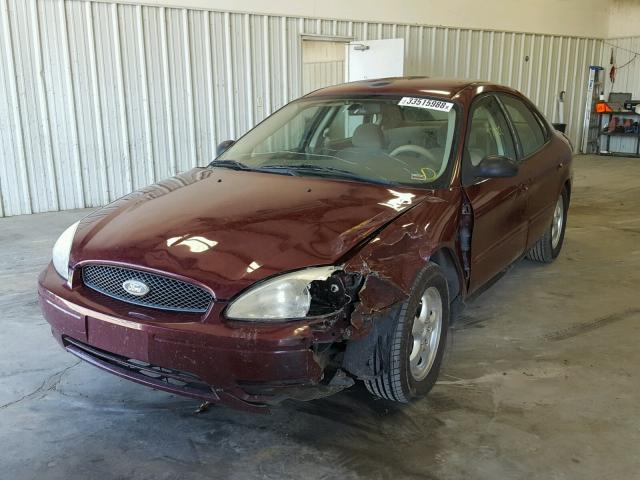 1FAFP55S04G200330 - 2004 FORD TAURUS SES BURGUNDY photo 2