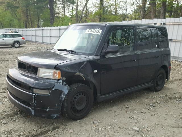 JTLKT334450190140 - 2005 TOYOTA SCION XB BLACK photo 2