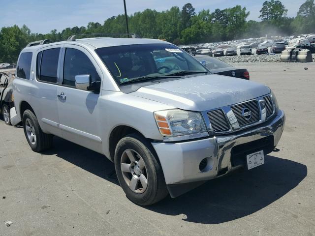 5N1AA08B04N726310 - 2004 NISSAN ARMADA SE SILVER photo 1