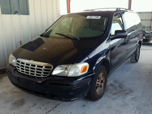 1GNDX03E1YD198619 - 2000 CHEVROLET VENTURE BLUE photo 2