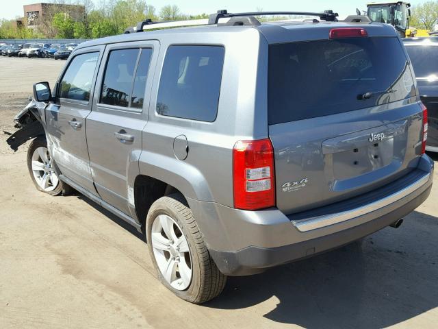 1C4NJRCB0CD595157 - 2012 JEEP PATRIOT LI GRAY photo 3