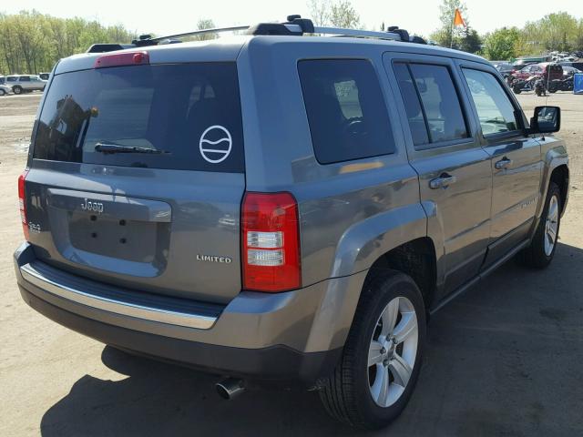 1C4NJRCB0CD595157 - 2012 JEEP PATRIOT LI GRAY photo 4