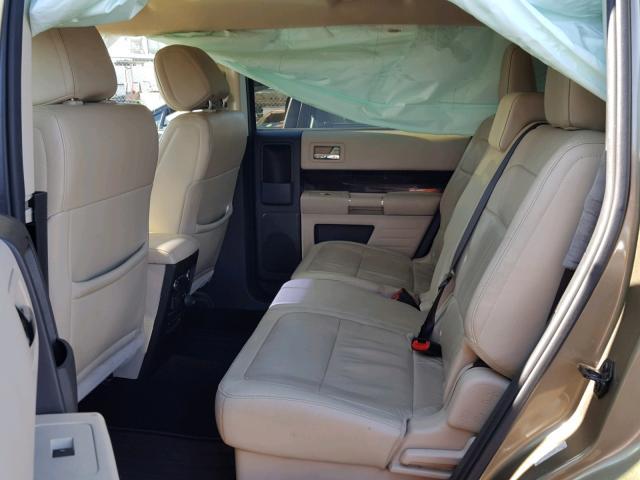 2FMGK5C89DBD17024 - 2013 FORD FLEX SEL მწვანე ფოტო 6