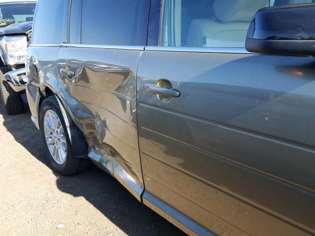 2FMGK5C89DBD17024 - 2013 FORD FLEX SEL მწვანე ფოტო 9