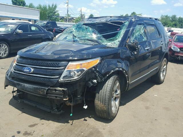 1FMHK8F89CGA77515 - 2012 FORD EXPLORER L BLACK photo 2