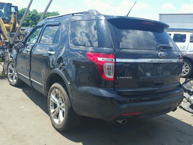 1FMHK8F89CGA77515 - 2012 FORD EXPLORER L BLACK photo 3