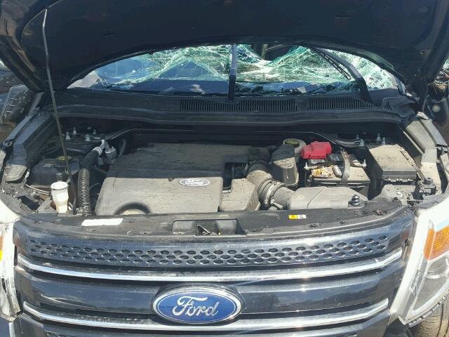 1FMHK8F89CGA77515 - 2012 FORD EXPLORER L BLACK photo 7