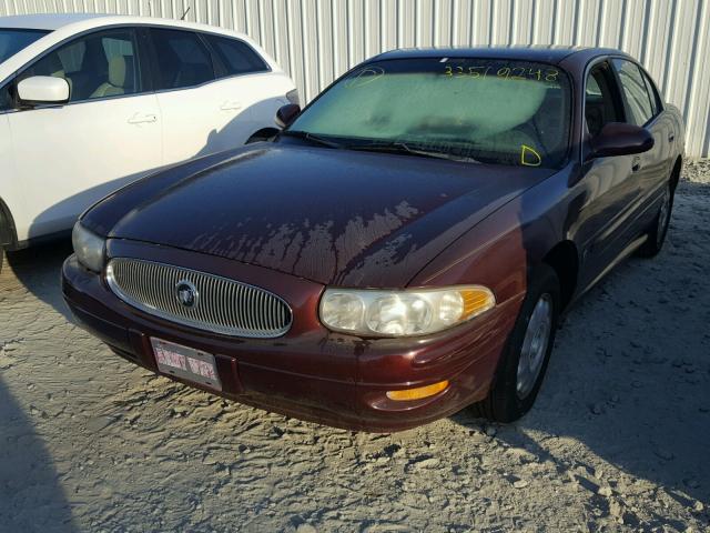 1G4HP54K3Y4204007 - 2000 BUICK LESABRE CU RED photo 2
