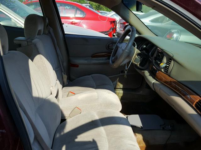 1G4HP54K3Y4204007 - 2000 BUICK LESABRE CU RED photo 5