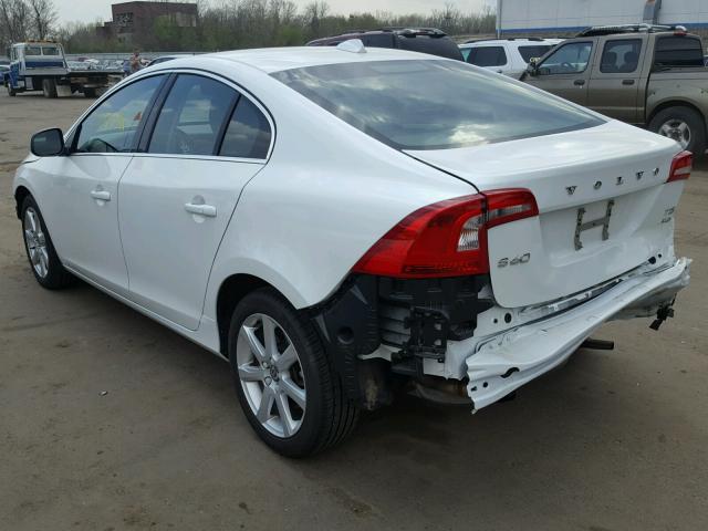 YV1612TK7G2390684 - 2016 VOLVO S60 PREMIE WHITE photo 3