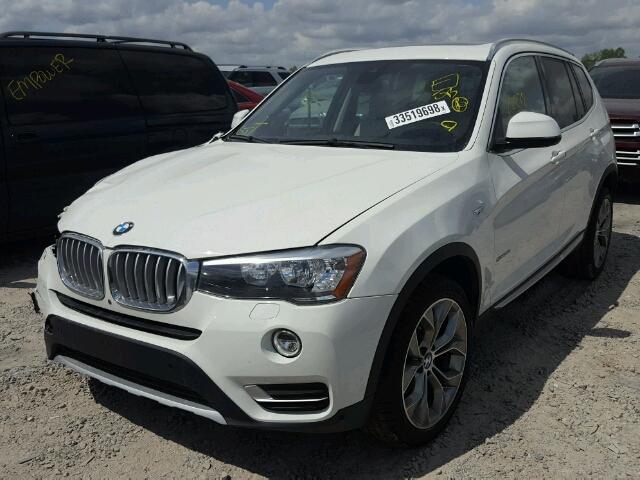 5UXWZ7C55G0R31926 - 2016 BMW X3 SDRIVE2 WHITE photo 2