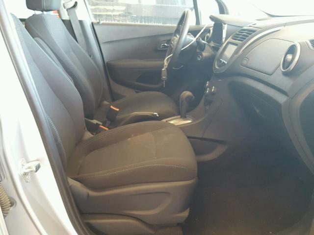 3GNCJKSBXFL255505 - 2015 CHEVROLET TRAX LS SILVER photo 5