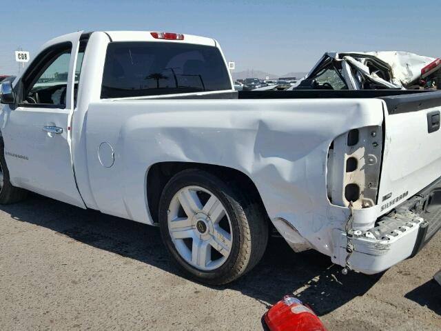 1GCEC14C47Z560472 - 2007 CHEVROLET SILVERADO WHITE photo 10