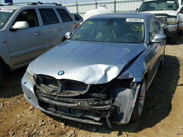 WBAPL33559A405208 - 2009 BMW 335 XI BLUE photo 2