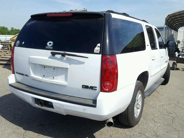 1GKFK16327J207817 - 2007 GMC YUKON XL K WHITE photo 4