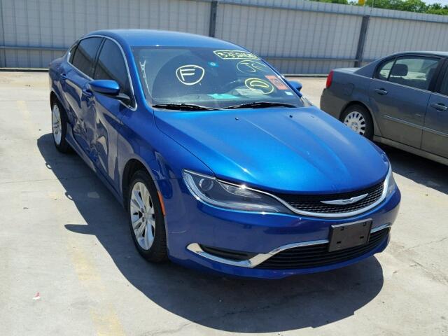 1C3CCCAB5FN561686 - 2015 CHRYSLER 200 LIMITE BLUE photo 1