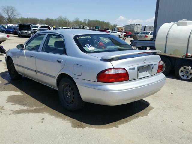 1YVGF22C725273498 - 2002 MAZDA 626 LX SILVER photo 3