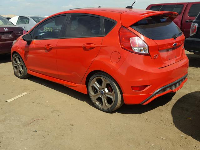 3FADP4GX7FM123619 - 2015 FORD FIESTA ST RED photo 3