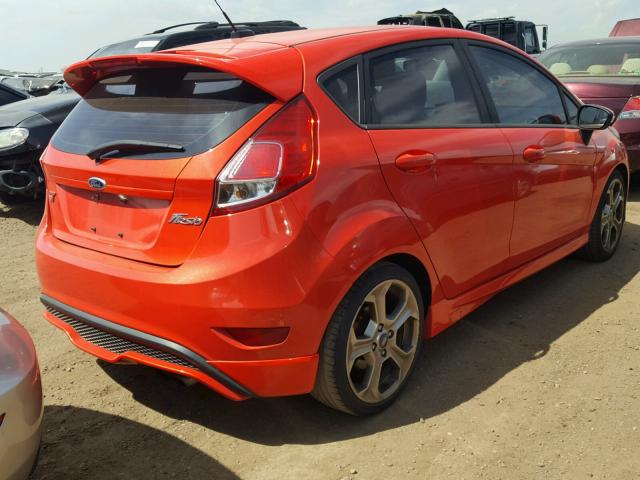 3FADP4GX7FM123619 - 2015 FORD FIESTA ST RED photo 4