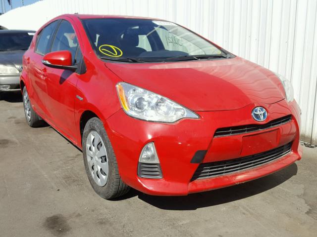 JTDKDTB33E1079266 - 2014 TOYOTA PRIUS C RED photo 1