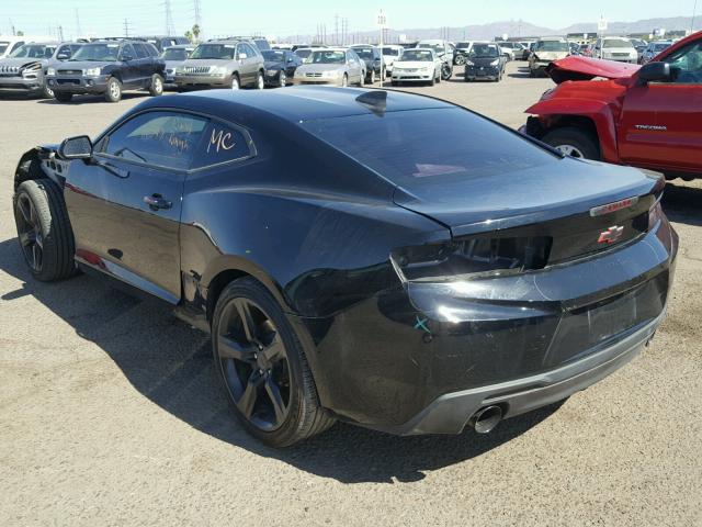 1G1FB1RXXH0143911 - 2017 CHEVROLET CAMARO LT BLACK photo 3