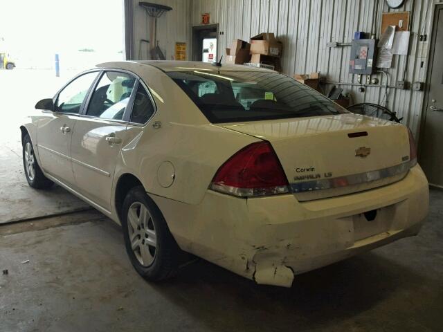 2G1WB58K889263869 - 2008 CHEVROLET IMPALA WHITE photo 3