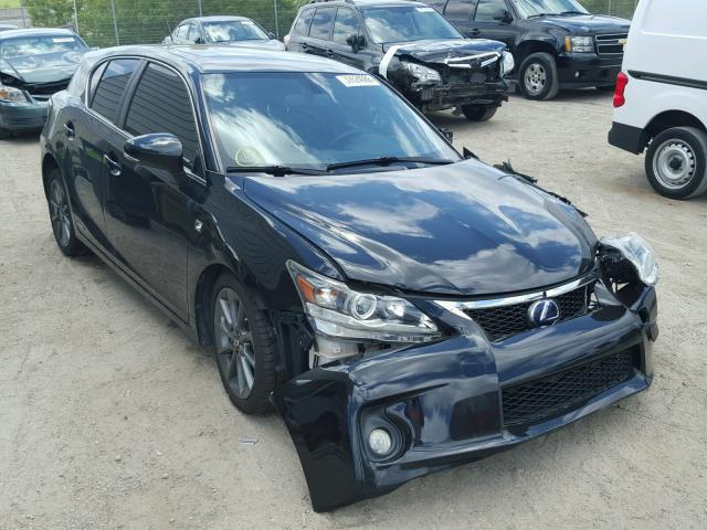 JTHKD5BH9C2097963 - 2012 LEXUS CT 200 BLACK photo 1