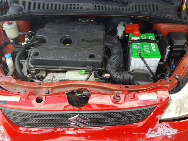 JS2YA413685101757 - 2008 SUZUKI SX4 BASE RED photo 7