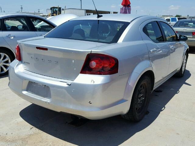 1B3BD4FB6BN523401 - 2011 DODGE AVENGER EX SILVER photo 4