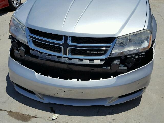 1B3BD4FB6BN523401 - 2011 DODGE AVENGER EX SILVER photo 9