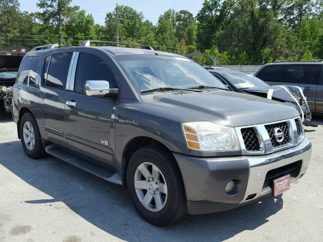 5N1AA08A95N725133 - 2005 NISSAN ARMADA SE GRAY photo 1