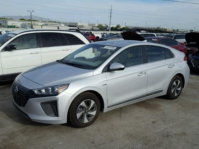 KMHC75LC7JU063842 - 2018 HYUNDAI IONIQ SEL SILVER photo 2