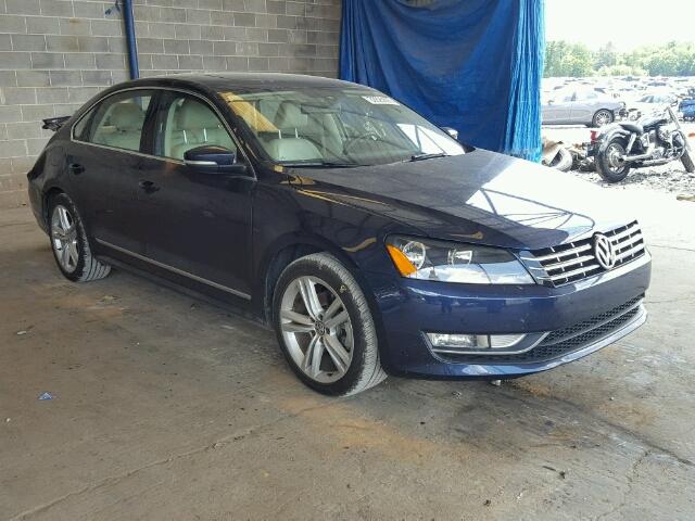 1VWCN7A31EC035231 - 2014 VOLKSWAGEN PASSAT SEL BLUE photo 1