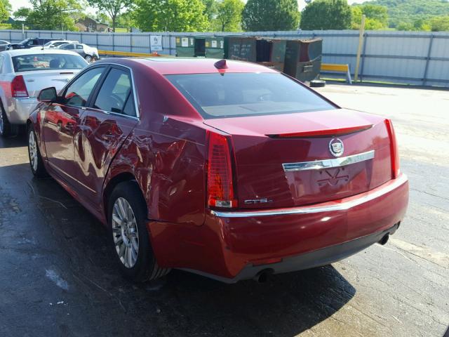 1G6DG5EG7A0128496 - 2010 CADILLAC CTS LUXURY RED photo 3