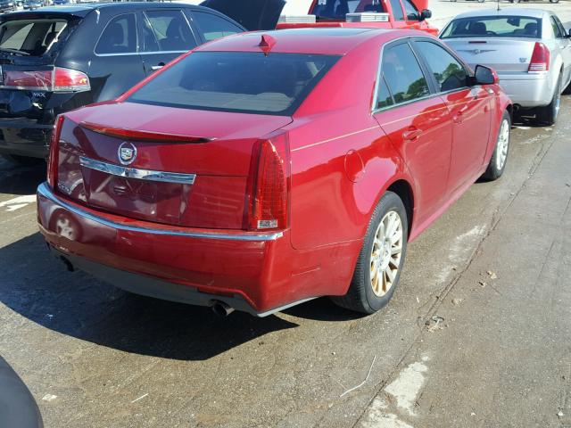 1G6DG5EG7A0128496 - 2010 CADILLAC CTS LUXURY RED photo 4