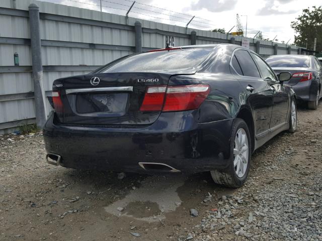 JTHBL46F385064288 - 2008 LEXUS LS 460 BLACK photo 4