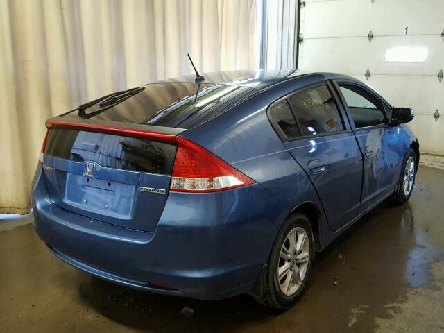 JHMZE2H74AS011979 - 2010 HONDA INSIGHT BLUE photo 4